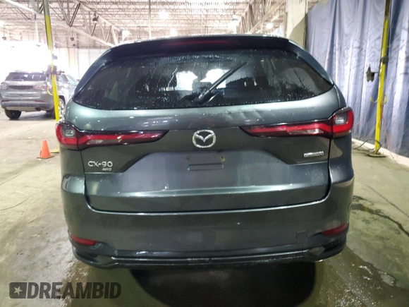 2024 Mazda CX-90 Preferred Plus z VIN JM3KKCHD5R1150177, wystawiony jako Copart lot #52747855 z przebiegiem 35 995 mil mil oraz Nie do naprawy. Historia ofert i sprzedaży dostępna na DreamBid. Obrazek 6.