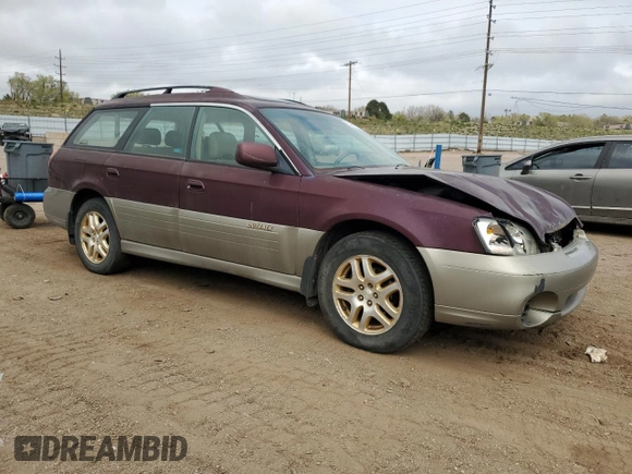 2000 Subaru Legacy Outback Limited with VIN 4S3BH6865Y7621900, listed as a Copart auction lot 53691725 with 285,950 mi miles and Salvage title. Bid and sale history available at DreamBid. Image 4.