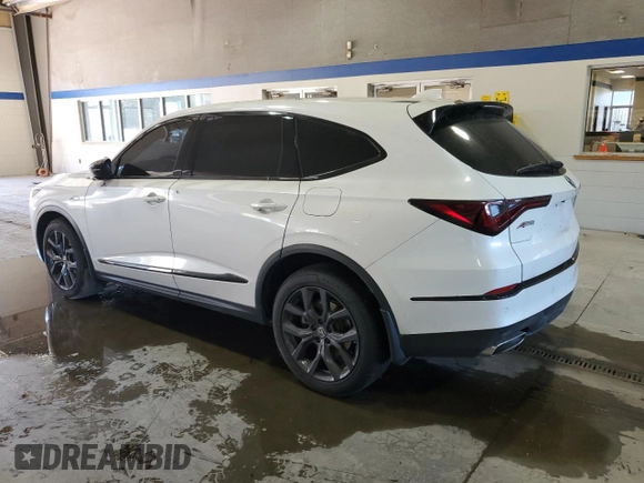 2024 Acura MDX w/A-Spec Package with VIN 5J8YE1H00RL163789, listed as a Copart auction lot 76515484 with 23,325 mi miles and Salvage Title. Bid and sale history available at carsss.com. Image 2.