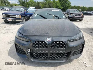 2023 BMW 4 Series M440i with VIN WBA63AW04PFP17973, listed as a Copart auction lot 63539124 with 23,425 mi miles and Salvage title. Bid and sale history available at DreamBid. Image 5.