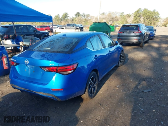 2024 Nissan Sentra SV with VIN 3N1AB8CV9RY345103, listed as a IAAI auction lot 42126051 with 15,702 mi miles and . Bid and sale history available at DreamBid. Image 4.