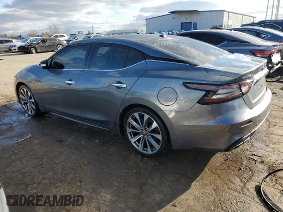 2020 Nissan Maxima Platinum with VIN 1N4AA6FVXLC380674, listed as a Copart auction lot 36860834 with 47,516 mi miles and Clean Title. Bid and sale history available at DreamBid. Image 2.