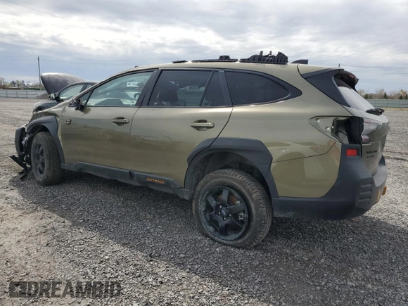 2025 Subaru Outback Wilderness with VIN 4S4BTHTD0S3137059, listed as a Copart auction lot 53855455 with Not provided miles and Non repairable. Bid and sale history available at DreamBid. Image 2.
