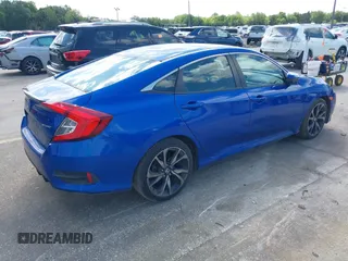 2019 Honda Civic Sport with VIN 2HGFC2F86KH525252, listed as a IAAI auction lot 41998144 with 79,417 mi miles and . Bid and sale history available at DreamBid. Image 4.