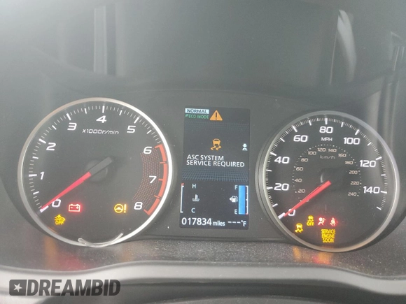 2023 Mitsubishi Eclipse Cross LE with VIN JA4ATVAA3PZ007671, listed as a Copart auction lot 58122345 with 17,834 mi miles and Salvage title. Bid and sale history available at DreamBid. Image 9.
