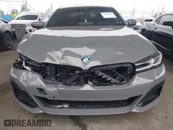 2021 BMW 5 Series 530e with VIN WBA13AG05MCF48300, listed as a IAAI auction lot 41735999 with 31,096 mi miles and . Bid and sale history available at carsss.com. Image 12.