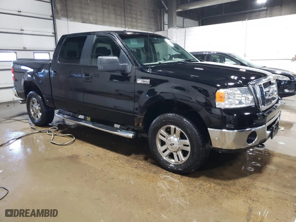 2008 Ford F-150 XLT with VIN 1FTPW14V58FB26999, listed as a Copart auction lot 50453145 with 153,703 mi miles and Clean Title. Bid and sale history available at carsss.com. Image 4.