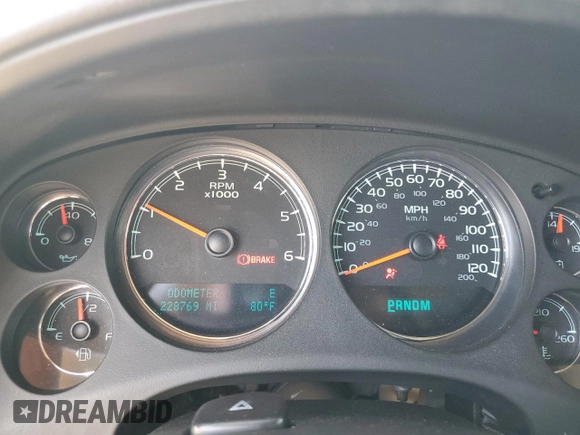 2010 Chevrolet Tahoe LTZ with VIN 1GNUKCE08AR117979, listed as a Copart auction lot 64802225 with 228,769 mi miles and Salvage title. Bid and sale history available at DreamBid. Image 9.