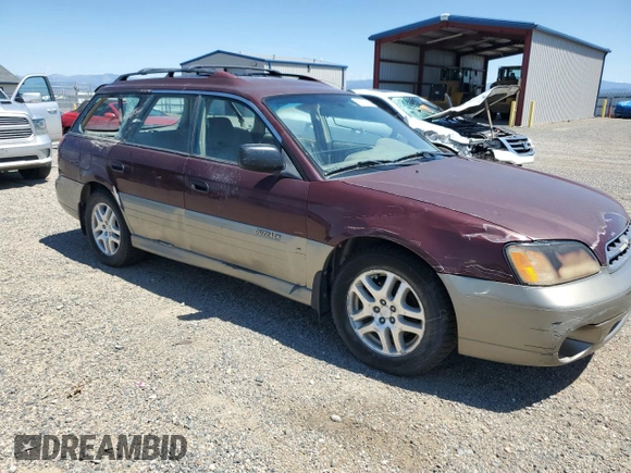 2001 Subaru Legacy Outback with VIN 4S3BH665717654929, listed as a Copart auction lot 62233615 with 274,679 mi miles and Clean title. Bid and sale history available at DreamBid. Image 4.