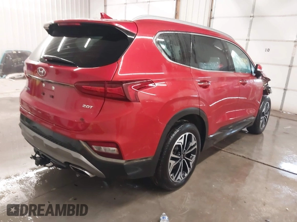 2020 Hyundai Santa Fe Limited with VIN 5NMS53AA0LH293308, listed as a IAAI auction lot 41608440 with 56,011 mi miles and . Bid and sale history available at DreamBid. Image 4.