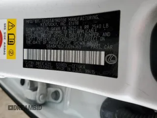 2018 Lexus ES with VIN 58ABK1GG7JU094369, listed as a Copart auction lot 47455215 with 68,685 mi miles and Salvage Title. Bid and sale history available at carsss.com. Image 14.