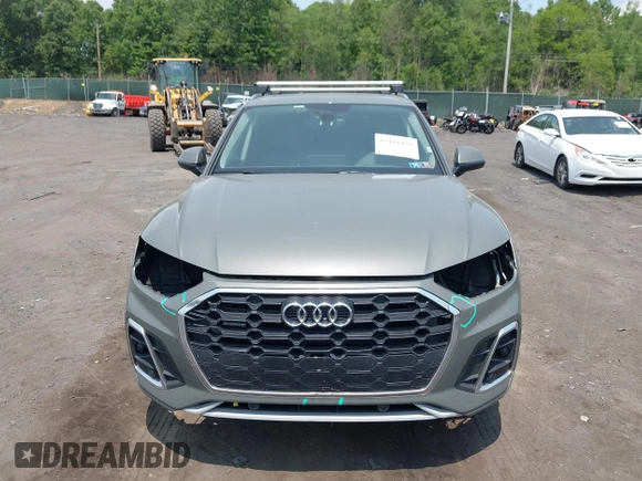 2023 Audi Q5 S line Premium with VIN WA1GAAFY5P2012863, listed as a IAAI auction lot 42416439 with 64,707 mi miles and . Bid and sale history available at DreamBid. Image 12.