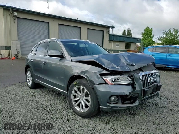 2015 Audi Q5 Premium Plus with VIN WA1LFAFP3FA142104, listed as a Copart auction lot 56766855 with 73,111 mi miles and Salvage title. Bid and sale history available at DreamBid. Image 14.