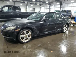 2004 Mazda RX-8 with VIN JM1FE17N240135103, listed as a Copart auction lot 77572594 with 85,089 mi miles and Salvage Title. Bid and sale history available at carsss.com. Image 1.