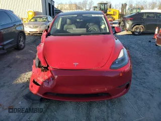 2022 Tesla Model Y Performance with VIN 7SAYGDEF2NF323142, listed as a Copart auction lot 48218235 with 43,524 mi miles and Salvage Title. Bid and sale history available at DreamBid. Image 5.