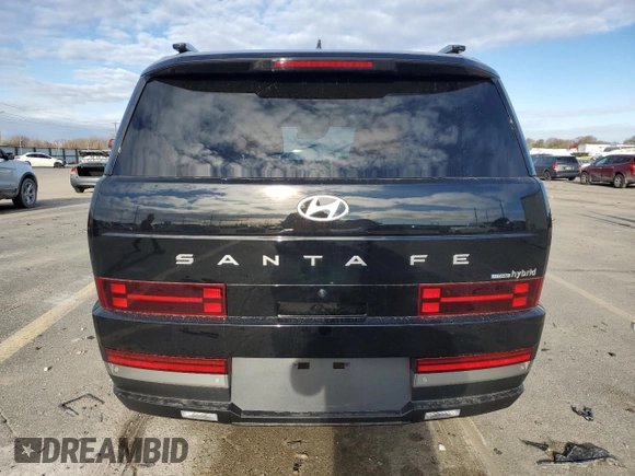 2024 Hyundai Santa Fe Hybrid Limited with VIN 5NMP3DG15RH011780, listed as a Copart auction lot 80757444 with 1,578 mi miles and Salvage Title. Bid and sale history available at carsss.com. Image 6.