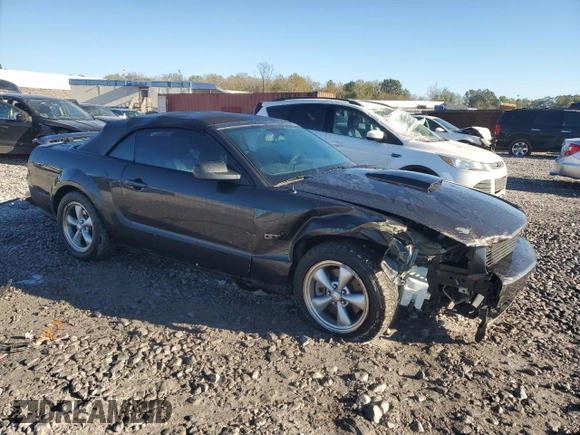 2007 Ford Mustang GT Deluxe with VIN 1ZVHT85H375232464, listed as a Copart auction lot 81100654 with 106,896 mi miles and Salvage Title. Bid and sale history available at carsss.com. Image 4.