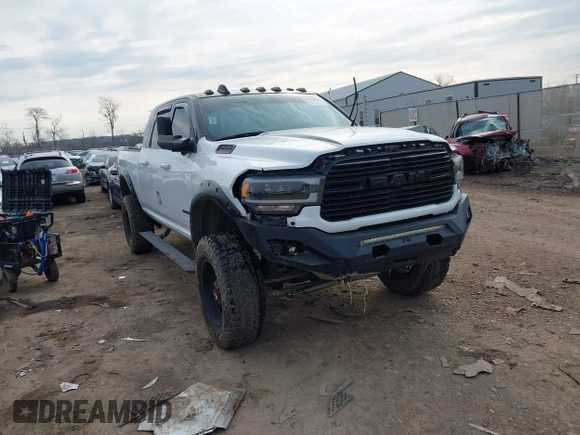 2020 Ram 2500 Laramie with VIN 3C6UR5NL9LG101116, listed as a IAAI auction lot 41694638 with 92,472 mi miles. Bid and sale history available at carsss.com. Image 1.