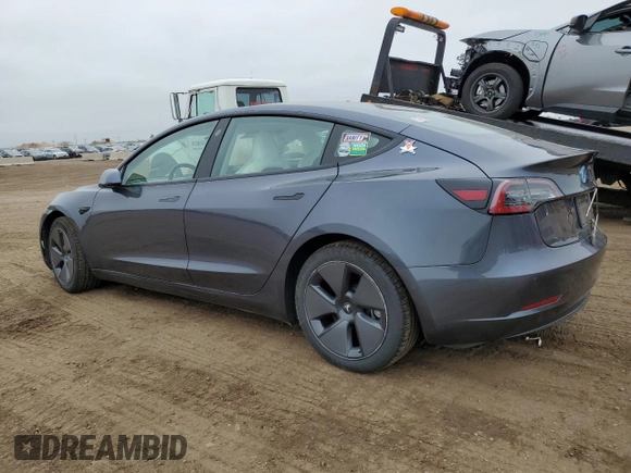 2021 Tesla Model 3 Long Range with VIN 5YJ3E1EB2MF852663, listed as a Copart auction lot 54726615 with 29,215 mi miles and Clean Title. Bid and sale history available at carsss.com. Image 2.