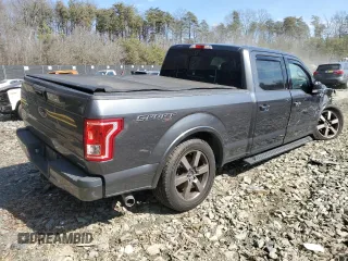 2016 Ford F-150 XLT with VIN 1FTFW1EF5GFA68734, listed as a Copart auction lot 46678075 with 105,066 mi miles and Salvage Title. Bid and sale history available at carsss.com. Image 3.