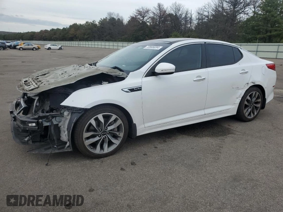 2015 Kia Optima SX Turbo with VIN 5XXGR4A61FG367091, listed as a Copart auction lot 48299065 with 106,003 mi miles and Non Repairable. Bid and sale history available at carsss.com. Image 1.