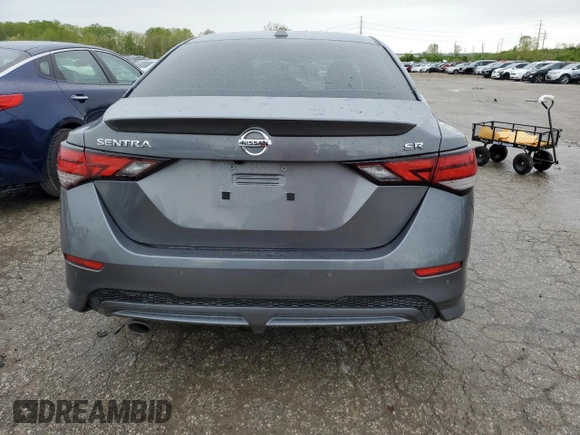 2022 Nissan Sentra SR with VIN 3N1AB8DV7NY270362, listed as a Copart auction lot 49900394 with 19,674 mi miles and Salvage Title. Bid and sale history available at carsss.com. Image 6.