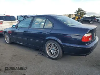 2001 BMW 5 Series 530iA with VIN WBADT63411CF01201, listed as a Copart auction lot 46998615 with 155,727 mi miles and Clean Title. Bid and sale history available at carsss.com. Image 2.