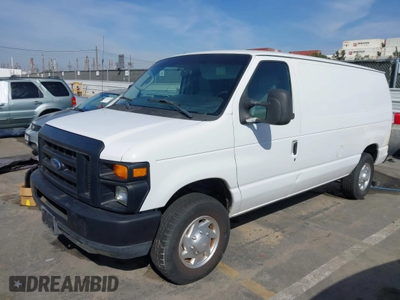 2009 Ford Econoline Cargo Commercial with VIN 1FTNE14W09DA62046, listed as a IAAI auction lot 41605647 with 100,622 mi miles and . Bid and sale history available at DreamBid. Image 2.