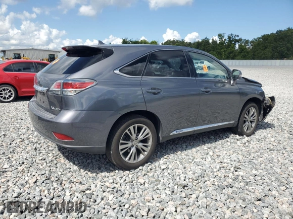 2013 Lexus RX 450h z VIN JTJZB1BA4D2410952, wystawiony jako Copart lot #61969555 z przebiegiem Nie podano mil oraz Szkoda całkowita • Salvage title. Historia ofert i sprzedaży dostępna na DreamBid. Obrazek 3.
