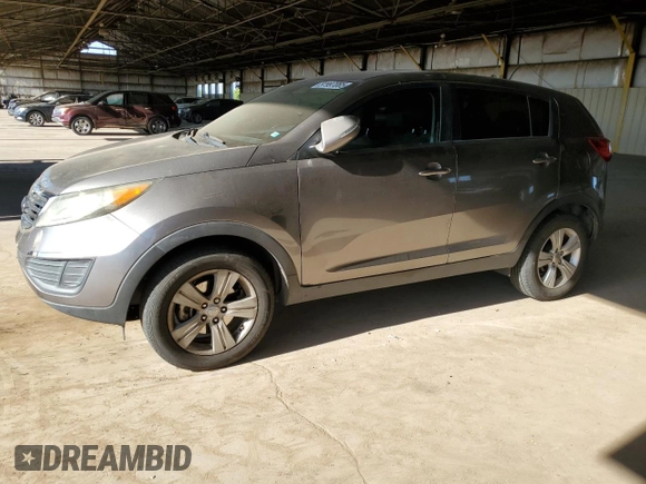2013 Kia Sportage LX with VIN KNDPB3A26D7398046, listed as a Copart auction lot 57997085 with 152,640 mi miles and Clean title. Bid and sale history available at DreamBid. Image 1.