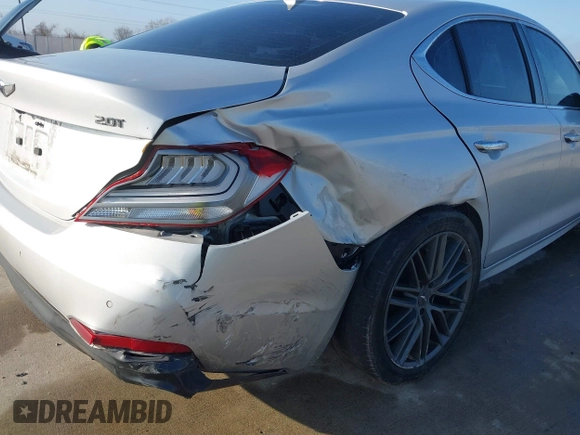 2019 Genesis G70 2.0T Advanced with VIN KMTG34LA5KU023157, listed as a IAAI auction lot 41490171 with 83,971 mi miles. Bid and sale history available at carsss.com. Image 18.