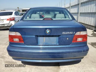 2001 BMW 5 Series 525iA with VIN WBADT43431GF55113, listed as a Copart auction lot 52615965 with 151,416 mi miles and Salvage Title. Bid and sale history available at carsss.com. Image 6.