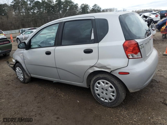 2007 Chevrolet Aveo LS with VIN KL1TD66627B697516, listed as a Copart auction lot 46631235 with 154,931 mi miles and Salvage Title. Bid and sale history available at carsss.com. Image 2.