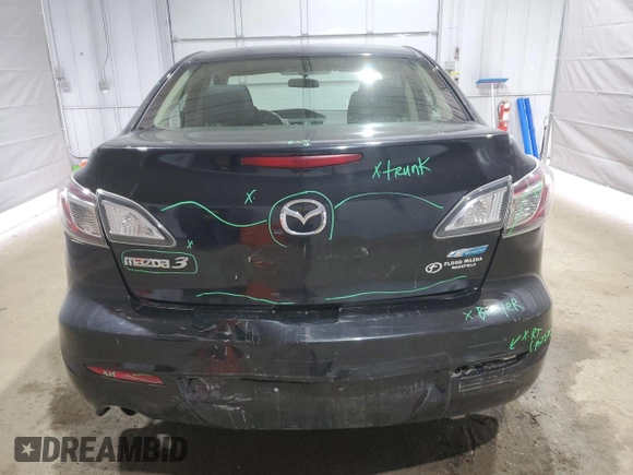 2012 Mazda 3 i Touring with VIN JM1BL1V88C1684895, listed as a Copart auction lot 50244835 with 197,263 mi miles and Salvage Title. Bid and sale history available at DreamBid. Image 6.