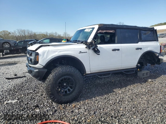 2022 Ford Bronco с VIN 1FMEE5DP6NLB41068, выставлен на аукционе Copart как лот 50778505 с пробегом 70 431 миль миль и Списание • Salvage title. История ставок и продаж доступна на DreamBid. Изображение 1.