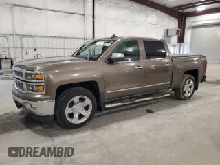 2015 Chevrolet Silverado 1500 LTZ with VIN 3GCUKSEC4FG242949, listed as a Copart auction lot 47206785 with 168,433 mi miles and Salvage Title. Bid and sale history available at carsss.com. Image 1.