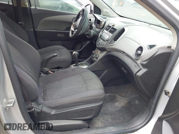 2012 Chevrolet Sonic LT with VIN 1G1JC5SH1C4180400, listed as a IAAI auction lot 42256431 with 188,681 mi miles and . Bid and sale history available at DreamBid. Image 5.