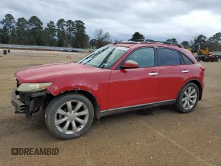2003 Infiniti FX o Options with VIN JNRAS08U93X102589, listed as a Copart auction lot 86526234 with 194,385 mi miles and Salvage title. Bid and sale history available at DreamBid. Image 1.