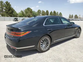 2020 Genesis G90 Ultimate with VIN KMTF54PH1LU076923, listed as a Copart auction lot 55794235 with 43,618 mi miles and Clean Title. Bid and sale history available at carsss.com. Image 3.