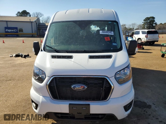 2024 Ford Transit Passenger XL with VIN 1FBAX2C89RKA77582, listed as a Copart auction lot 46699245 with Not provided miles and Salvage title. Bid and sale history available at DreamBid. Image 5.