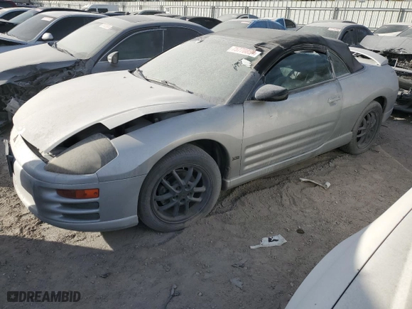 2001 Mitsubishi Eclipse GT with VIN 4A3AE85H41E137415, listed as a Copart auction lot 75770854 with 112,812 mi miles and Non Repairable. Bid and sale history available at carsss.com. Image 1.