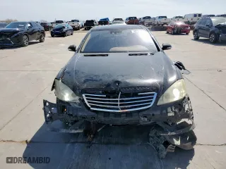 2007 Mercedes-Benz S-Class 5.5L V8 with VIN WDDNG71X87A083287, listed as a Copart auction lot 49724745 with 143,629 mi miles and Salvage Title. Bid and sale history available at carsss.com. Image 5.