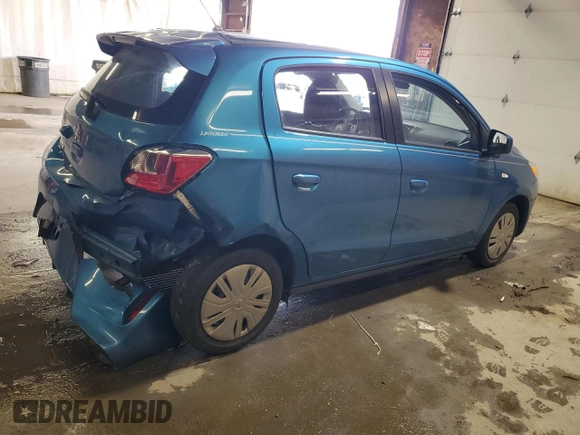 2023 Mitsubishi Mirage ES z VIN ML32AUHJ4PH004528, wystawiony jako Copart lot #56292005 z przebiegiem Nie podano mil oraz Szkoda całkowita • Salvage title. Historia ofert i sprzedaży dostępna na DreamBid. Obrazek 3.