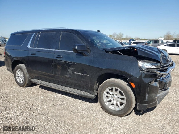 2021 Chevrolet Suburban LT with VIN 1GNSCCKD6MR171216, listed as a Copart auction lot 48688985 with 149,693 mi miles and Salvage Title. Bid and sale history available at carsss.com. Image 4.