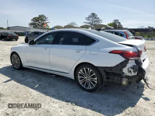 2017 Genesis G80 3.8L with VIN KMHGN4JE4HU198261, listed as a Copart auction lot 51484545 with 77,110 mi miles and Salvage title. Bid and sale history available at DreamBid. Image 2.