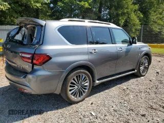 2018 Infiniti QX80 with VIN JN8AZ2ND7J9840781, listed as a Copart auction lot 66780154 with 124,351 mi miles and Salvage Title. Bid and sale history available at carsss.com. Image 3.