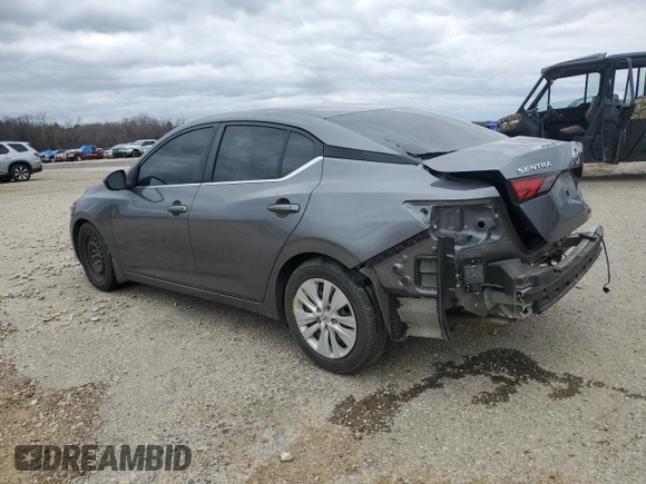 2022 Nissan Sentra S with VIN 3N1AB8BV7NY281834, listed as a Copart auction lot 47828375 with 45,484 mi miles and Salvage Title. Bid and sale history available at carsss.com. Image 2.