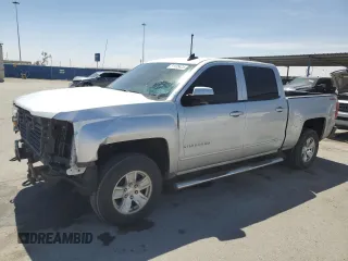 2017 Chevrolet Silverado 1500 LT with VIN 3GCUKREC4HG121396, listed as a Copart auction lot 51135425 with 46,327 mi miles and Salvage Title. Bid and sale history available at DreamBid. Image 1.
