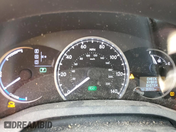 2012 Lexus CT 200h with VIN JTHKD5BHXC2057097, listed as a Copart auction lot 44945065 with 257,013 mi miles and Salvage title. Bid and sale history available at DreamBid. Image 9.