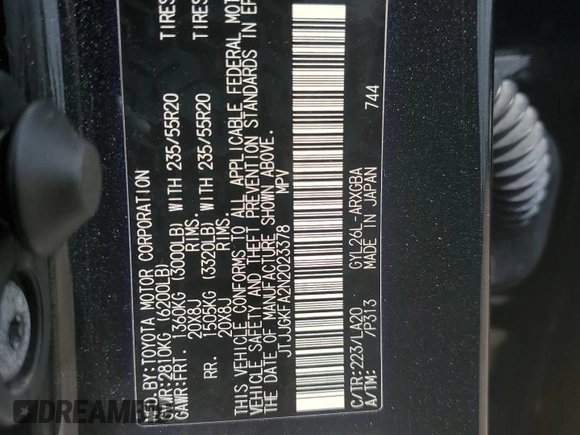 2022 Lexus RX with VIN JTJJGKFA2N2023378, listed as a Copart auction lot 69316914 with 44,552 mi miles and Salvage Title. Bid and sale history available at carsss.com. Image 14.
